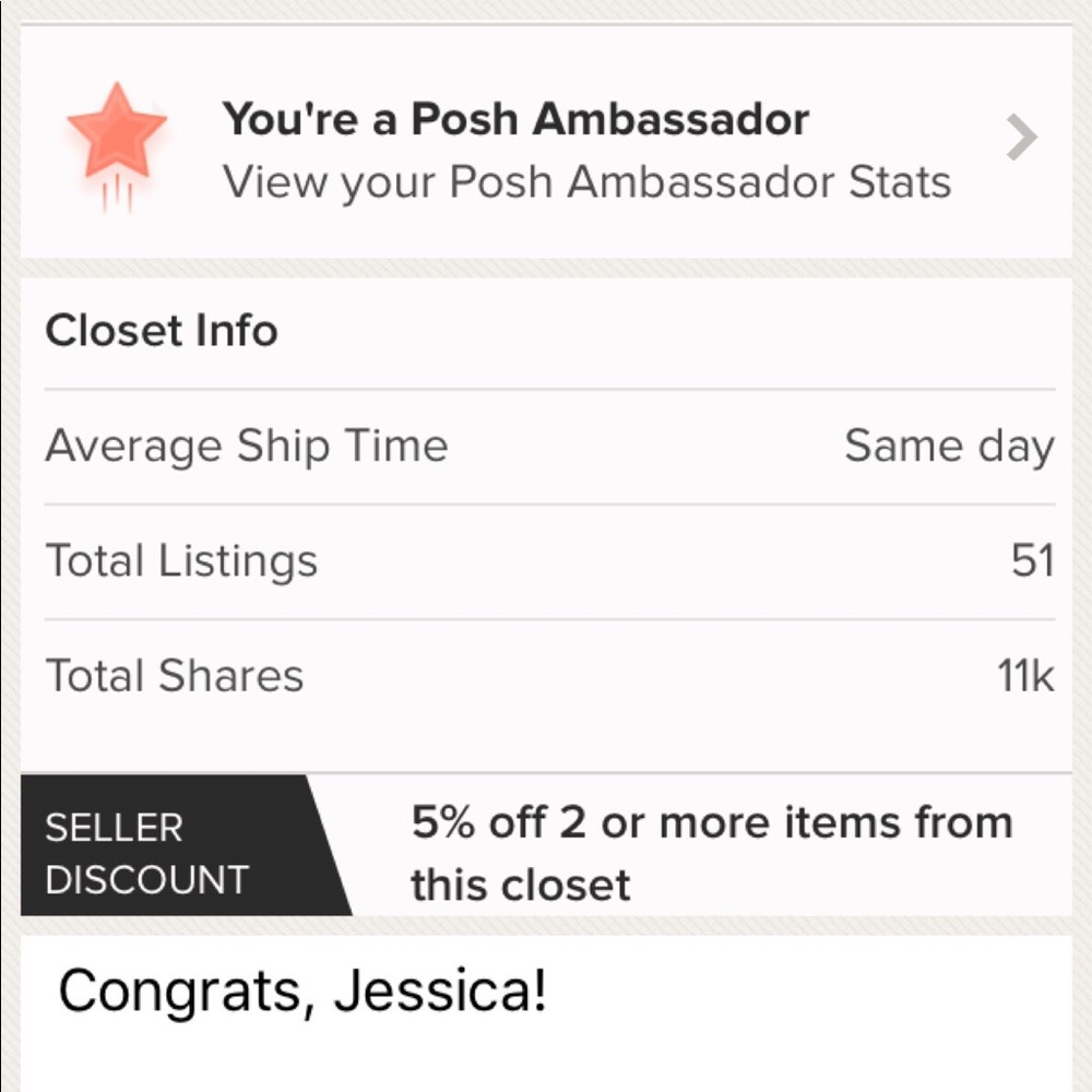 I’m a Posh Ambassador!🎉